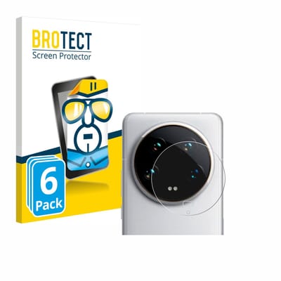 BROTECT - Screenprotector voor Xiaomi 14 Ultra (ALLEEN Camera Lens) - Folie Beschermfolie transparant 6 Stuks