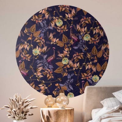 Behangcirkel 60cm Studio Wallz - Blue disco