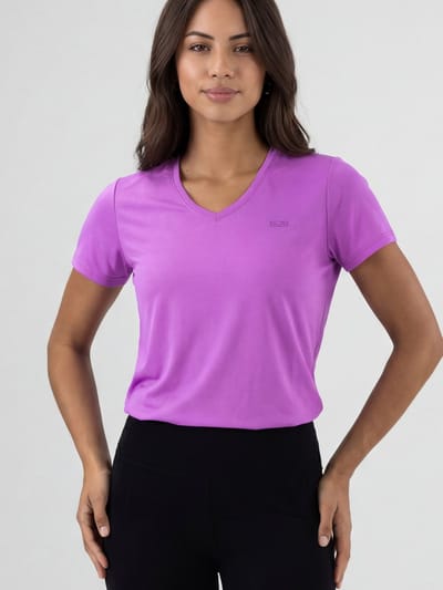 Sjeng Sports INES - Maat: S Vibrant Lilac - Tennis Shirt Vrouwen - Sportshirt - 90% polyester, 10% elastaan