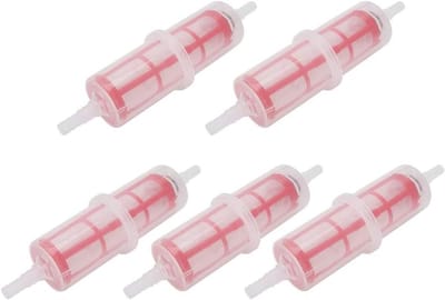 Brandstoffilter 5 stuks voor slang van 8 mm of 10 mm - Eenvoudige Installatie - Duurzame Materialen - Nauwkeurige Pasvorm - Standaard
