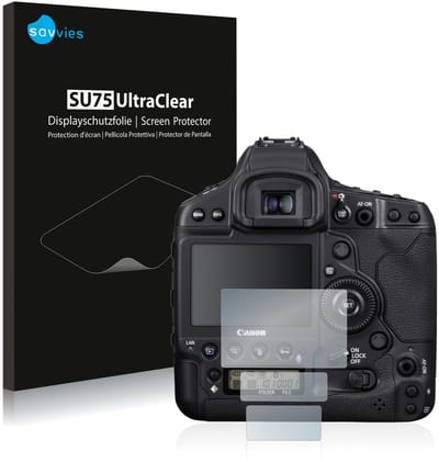Savvies - Screenprotector voor Canon EOS 1D X Mark III - Folie Beschermfolie transparant 6 Stuks
