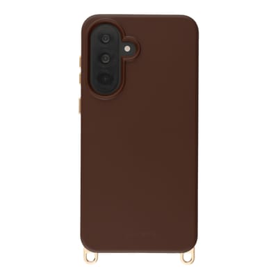 Selencia Hoesje - Geschikt voor Samsung Galaxy A37 (5G) - Rivièra Backcover met Magnetische Ring met afneembare haakjes - Choco Brown