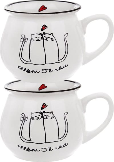 Mokken Keramiek 300 ml 2 stuks - Set - Bekers - Koffiebekers - Kopjes - Koffiemok
