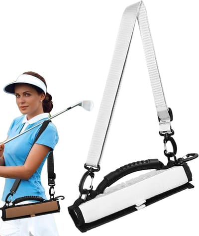 Golf Golftas - Lichtgewicht Tas - Club Transport - Hoge Capaciteit - 3-6 Clubs - Wit
