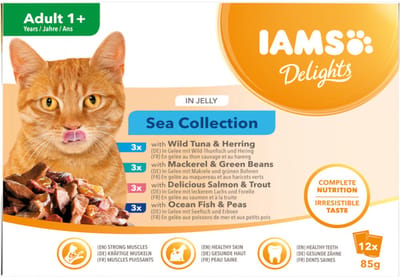 IAMS Delights Sea Collection in Saus - 2 x 12 x 85 gr - Voordeelverpakking
