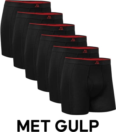 DANISH ENDURANCE Bamboe Boxershorts - Comfortabel Ademend Ondergoed - Heren - 6 paar - M