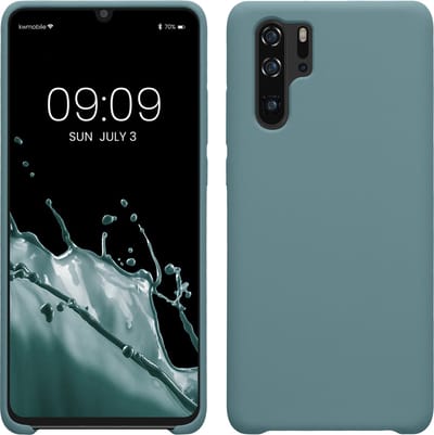 kwmobile telefoonhoesje geschikt voor Huawei P30 Pro - Hoesje met siliconen coating - Smartphone case in Arctische nacht