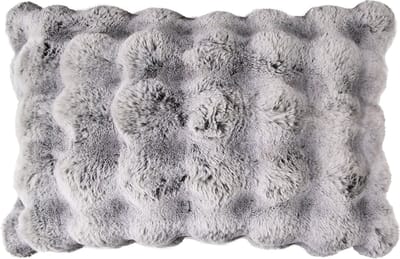 groot kussen teddy bubble grijs 40x60cm