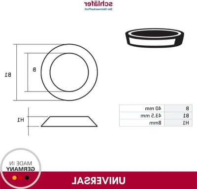 Conische Afdichtingen - Sifondichtingen - Waterdichte Aansluitingen - Stevig Polypropyleen - 1 1/2 Inch - Wit
