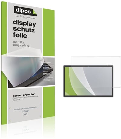 dipos – 2x Matte Beschermfolie geschikt voor ZIOVO A13 | Krasbestendige & antireflecterende Screenprotector Ultra-Thin