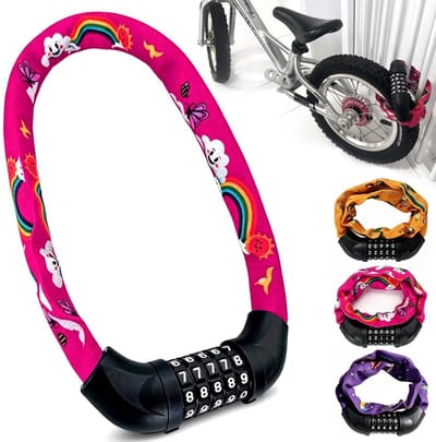 Dailygoods - Anti-Diefstal Fietsslot voor Kinderen, 70 cm Kettingslot