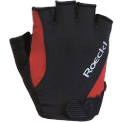 Roeckl Basel Handschoenen, zwart/rood