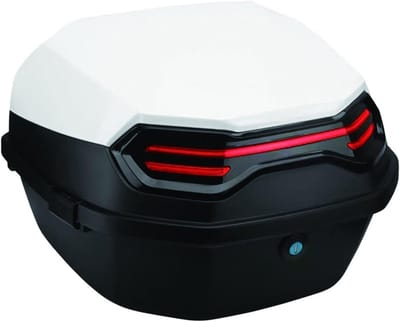 Topkoffer Voor Scooter & Motorfiets – Motorkoffer 35 Liter – Kunststof Helmkoffer – Waterdichte Topkoffer - Scooter Mand – Scooterkoffer - Motor Koffer