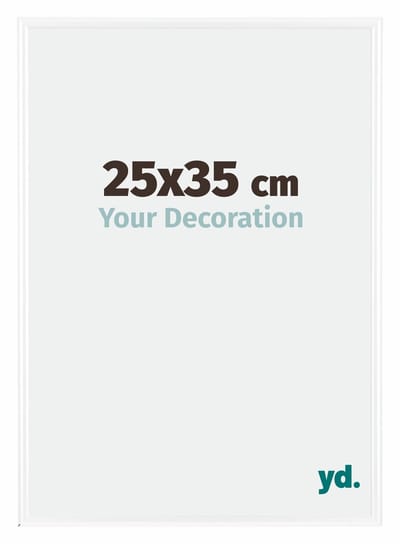 Your Decoration - Fotolijst 25x35 cm - Kunststof - Wit Hoogglans - Bordeaux