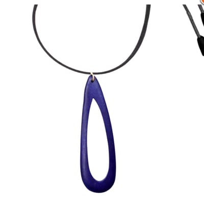 Ketting hou-t Moxi- Blauw- verstelbaar- Charme Bijoux