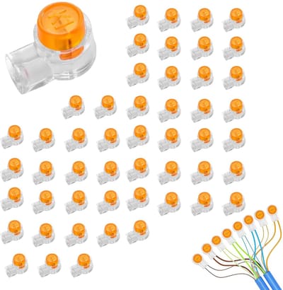 Dailygoods- Kabelverbinder 120 Stuks - Waterdichte Connectoren - K1 Telefoonkabelverbinders - Geschikt voor Huishoudelijke Apparaten - Eenvoudig te gebruiken - Transparante Kleur - Connector