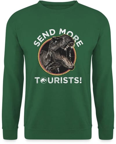 Jurassic Park T-Rex Send More Tourists! Sweater Heren