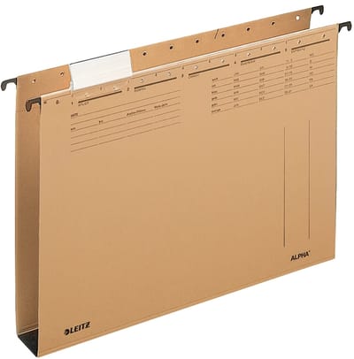 Leitz Alpha hangmappenlade A4, bodembreedte 40 mm, natronkwaliteit.