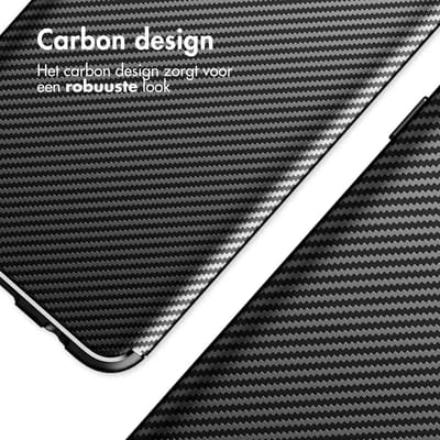imoshion Hoesje - Geschikt voor Samsung Galaxy S23 Plus - Carbon Softcase Backcover - Zwart