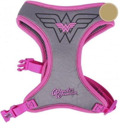 Hondentuigje Hondenharnas Wonder Woman - XXS/XS (Lengte 29-41cm - Breedte 2.4cm)