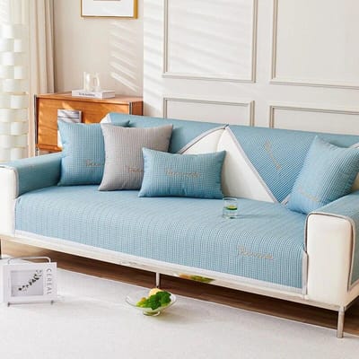 Zomer Ijszijde Bankhoes Huisdier Hond Kinderen Mat Antislip Bankhoes Beschermhoes Universele Bankhanddoek voor Woonkamerdecor 70x70cm 1pc