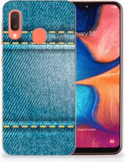 Samsung Galaxy A20e Silicone Back Cover Jeans