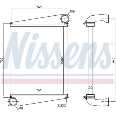 Intercooler NISSENS 961259