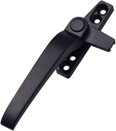 Universele Vervangende Raamhandgreep voor Dubbel Glas - Aluminium Handgrepen met Slot voor Beveiliging en Links/Rechts Gebruik - Zwart