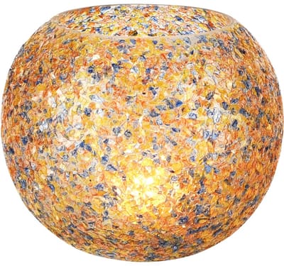 Dekoratief | Theelichthouder 'Multi Madness', glas, 14x14x12cm | A258268