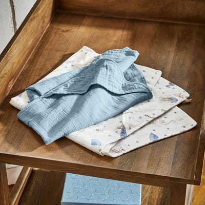 LOBERON Badcape set van 2 Tinkertop blauw