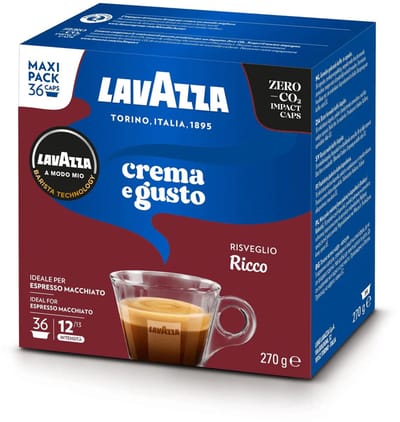 Lavazza A Modo Mio Capsule Caffè Crema e Gusto Ricco 36 koffiecups 270g