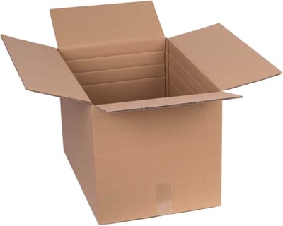 Vouwdozen Dubbel Golvend - Verzenddozen Verpakkingdozen - Verhuizen Opslag - Met Hoogtegroef - 60x40x40 cm - Bruin