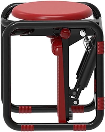 Multifunctionele Stepper - Stepmachine Bergklimmer - Thuis Fitness - Stil Draaibaar Zitoppervlak - 44x36x33 cm - Rood