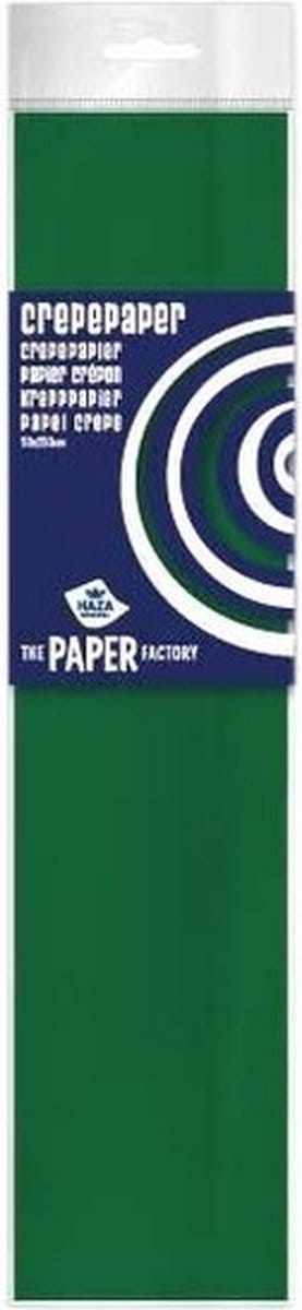 Crepe papier platte vellen - groen - 250 x 50 cm - Knutselen met papier - Knutselspullen
