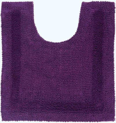 Homescapes toiletmat paars 50x55 cm gemaakt van 100% katoen