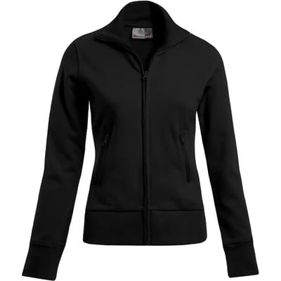 Dames sweatshirt met hoge kraag en rits Promodoro