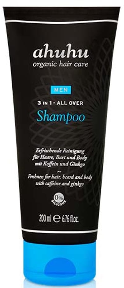 ahuhu organic hair care Men All Over Shampoo 3 in 1 200ml