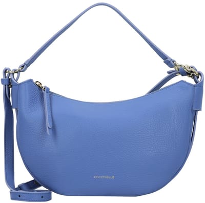 COCCINELLE Leren Handtas Schoudertas C-Easy Handle Bag Azul Blauw