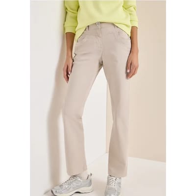 Broek met gewassen look