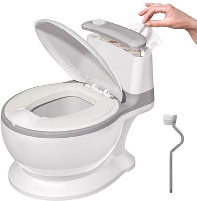 Potty Training Toilet voor Peuters met Spatbescherming, Antislip Basis en Verwijderbare Kom