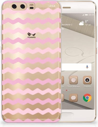 Huawei P10 Plus TPU bumper Waves Roze