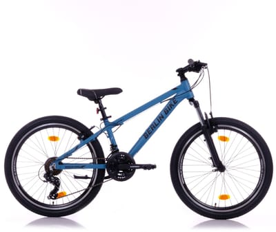 Berlin Bike Jongensfiets 24 inch - Mountainbike Kind 8-12 Jaar - 21 Versnellingen -Aluminium – Blauw