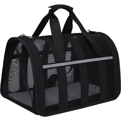 Kattendraagtassen Waterdicht Ademend Oxford Doek Opvouwbare Huisdier Reistas voor Huisdieren Honden S 8.9 X 1.5in