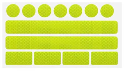 Actie4you® - Reflector Stickers - Reflecterende Veiligheids stickers - Reflectie tape voor in het verkeer – Voor Wandelwagens, koffers, buggy's, skelters, helms, fietsen etc - Goed zichtbaar in het donker - Geel