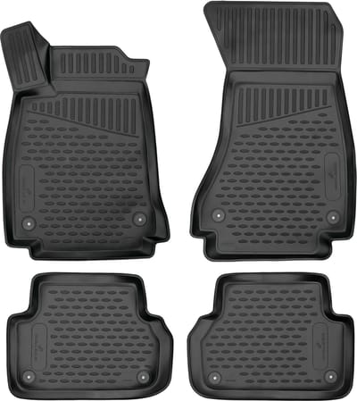 Walser Rubberen Voetmatten XTR geschikt voor Audi A4 05/2015-2024 - A4 Avant 08/2015-2024 - A4 Allroad 01/2016-Vandaag