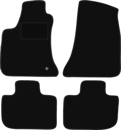 Zwarte velours vloermatten voor: Chrysler 300C sedan, stationwagen, Touring (2004-2010)