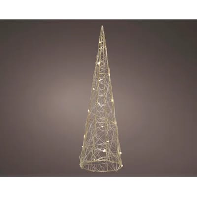 Decorismicro Led Conemetaal Lichtsnoer - 40 Led's - Warm Wit - 80cm
