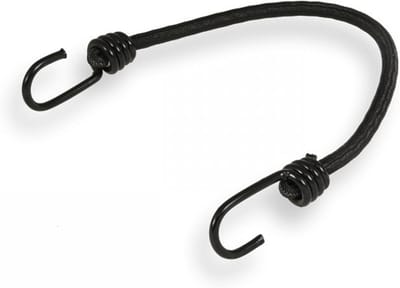 Zeilspanners Zwart - Spanrubbers Elastiekkoorden - Zeilen Vastzetten - Met Spiraalhaak - 100 cm 10 stuks - Zwart