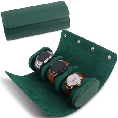 Dailygoods- Horlogedoos 3 Sleuven - Reisklokrol - Vintage Horlogekast