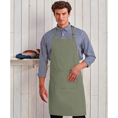 Premier Dames/Dames Kleuren Bipschort Met Zak / Werkkleding (Salie)